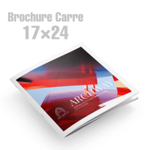 Impression brochure carre 17×24 avec couverture